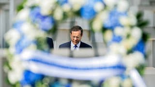 Les présidents allemand et israélien au Mémorial aux Juifs assassinés d'Europe