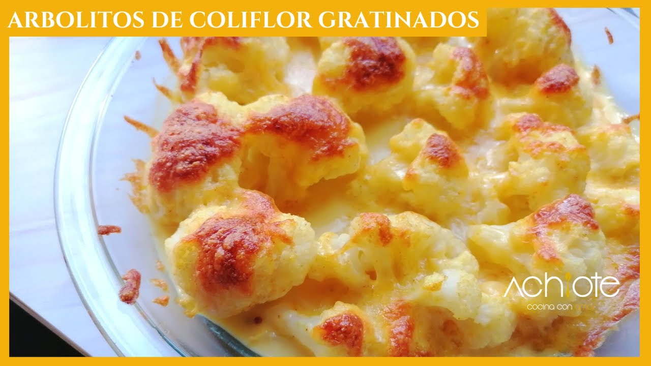 COLIFLOR Gratinado Con QUESO , Una Delicia Cremosa Y Saludable! - YouTube