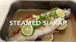 Steamed Siakap (Barramundi Fish) Recipe