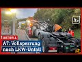 A7 Vollsperrung: LKWs verkeilen sich. Fahrer stirbt | hessenschau | hessenschau