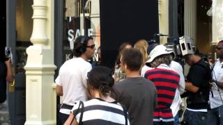 Gossip Girl Serena (Blake Lively) and Blair (Leighton Meester) filming in SOHO