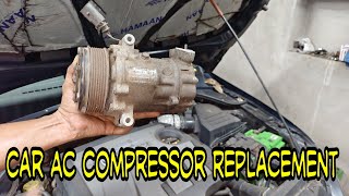 how to replace car ac compressor