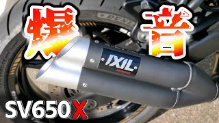 【SV650X】IXIL スリップオンマフラー の音量を計測してみた【バイクカスタム】