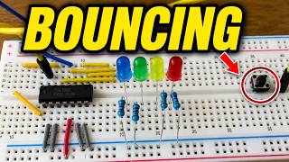 Push Button Makes Binary Counter Jump (74LS90)