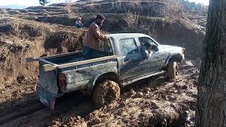 A car crushed in the mud 2022