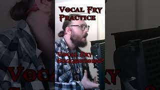 Vocal Fry Monday? #metalcore #vocaltraining #vocalfry #vocalprogression #vocalist #metalcorevocals