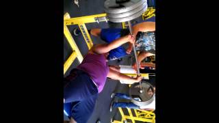 320 lb bench press (David Escamilla)