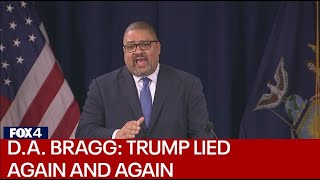 FULL NEWS CONFERENCE: DA Alvin Bragg says Trump paid to cover up crimes