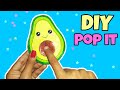 Cute avacado pop it fidget toy🥑 #shorts #craftyjas