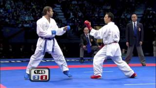 Islamoutdin Eldaruchev vs Salvatore Loria :: WKF World Karate Championships :: Belgrade 2010