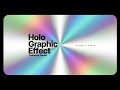 Quick Photoshop Tutorial: Easy Holographic Background Effect