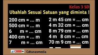 Tematik kelas 3 Tema 3 Benda di Sekitarku  [Soal Satuan Ukur Panjang]