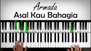 Belajar Keyboard - Asal Kau Bahagia - Armada | Tutorial