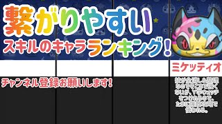 【ぷにぷに】繋がりやすいスキルのキャラ ランキング！