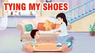 Kids Conversation - Tying My Shoes - Learn English for Kids