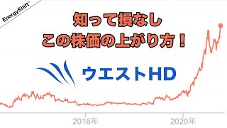 知って損なし この株価の上がり方！ ウエストHD