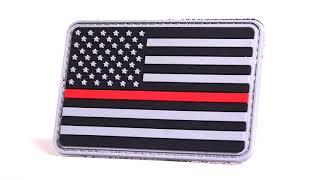 Thin Red Line PVC Patch