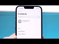 How To Share Contacts On iPhone