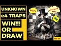 Best Unknown e4 Tricks to Win Fast or Force Quick Draws | Bishops Opening | Petrov Defense 👌😁