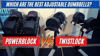 Powerblock vs.Twistlock Comparison Review- Which Are The BEST Adjustable Dumbbells?