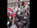 thousands of pro palestine demonstrators march to us embassy in london over trump’s gaza plan