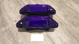 Acura TL Type S Brake Calipers Rebuilt and Powdercoated Illusion Purple - VisionAutoworks