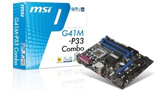 Unboxing MSI G41-P33 COMBO MOTHERBOARD