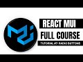 React Material UI Tutorial - #6 - How to make radio buttons in mui
