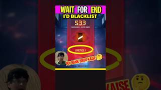 I'd Blacklist 🥺 Rank Bronze Ho Gya 😭 Watch Till End 🥵 #freefire #shorts #short