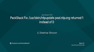 Fix PackStack RDO "/usr/sbin/ntpupdate returned 1 instead of 0"