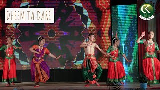 Dheem Ta Dare on stage Performance, by CK Bliss Students, Bharatnatyam Choreography