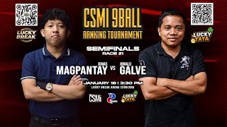 CSMI 9 Ball Ranking Tournament | Day 6 Match 2 | 01/19/2025 | REDCUBE Billiards