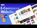Complete Responsive E Commerce Website Design Using HTML CSS & JavaScript