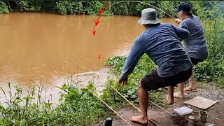 FICAMOS DESESPERADOS QUANDO  PONTOU A CARA PRA FORA DA ÁGUA! pescaria.