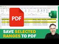 MS Excel - Save Selected Range to PDF including Macro to Export Multiple Non-Contiguous Ranges