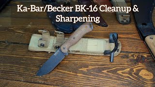 Ka-Bar / Becker BK-16 Cleanup and Sharpening