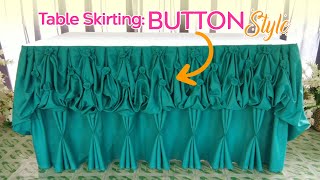 Button Style | Table Skirting Advance Technique