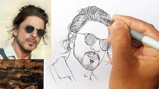 Pathaan Shah Rukh khan drawing // Pathaan Movie Shah Rukh khan SRK // Drawing