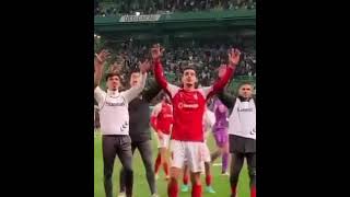 Ricardo Horta leva com garrafa na cara | Sporting vs Braga