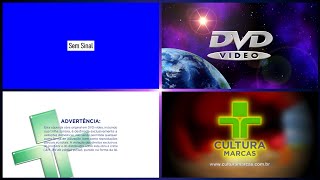 (SIMULAÇÃO DE TV E APARELHO DE DVD) Minha Abertura dos DVDs da Cultura Marcas (V2)