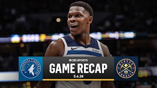 2024 NBA Playoffs: Timberwolves DOMINATE Nuggets to take 2-0 series lead I CBS Sports