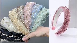 DIY hairband | Scrunchie headband tutorial