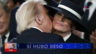 Momento incómodo entre Melania y Donald Trump | Noticias con Francisco Zea