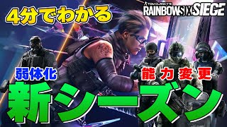 4分でわかる！新シーズン変更点まとめ【Y6S3】【R6S】