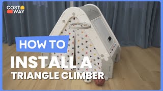 How to Install the Kid's Triangle Climber with Tent Cover | TS10069 #costway #howto