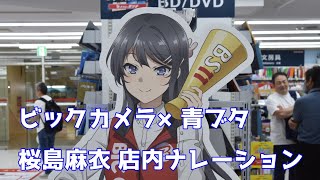 桜島麻衣による店内ナレーション 「青春ブタ野郎はおでかけシスターの夢を見ない」×ビックカメラ