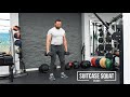 how to suitcase squats