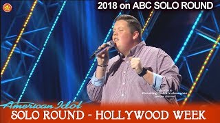 Noah Davis sings “Piece by Piece” Solo Round Hollywood Week American Idol 2018