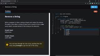 Reverse String Using Java in Sololearn Challenge