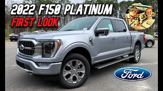 NEW 2022 FORD F150 PLATINUM: LUXURY \u0026 CAPABILITY COMBINED- Walkaround, Startup \u0026 Interior